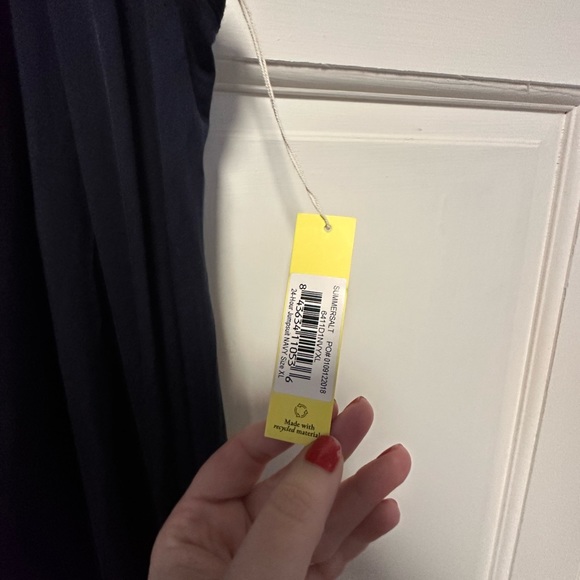 Summersalt 24 Hour Black Jumpsuit in Blue w/Black Trim & Belt XL Spring Summer - Picture 6 of 8